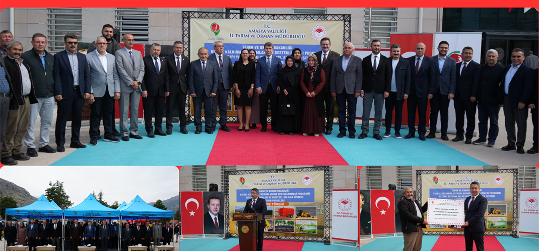 Kırsal Kalkınma Yatırımlarının Desteklenmesi Programı çerçevesinde Altyapı Yatırımları ve Bireysel Sulama Sistemleri Yatırım Projeleri kapsamında hibe teslim töreni Amasya İl Tarım ve Orman Müdürlüğü’nde gerçekleştirildi.